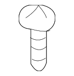 854351242 - Body: Lid Screw for Infiniti Image