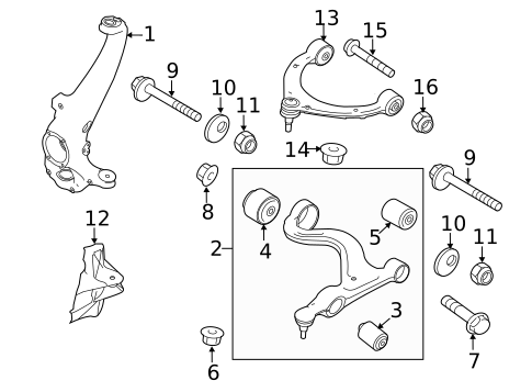 Suspension Components for 2015 Porsche Panamera #4