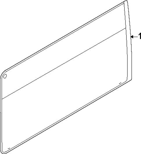 Glass - Side Door for 2024 Ford E-Transit #0
