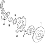45251SD4000 - Suspension: Brake Rotor for Acura: Legend Image