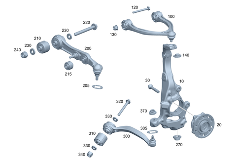 Steering Knuckle and Control Arm for 2020 Mercedes-Benz CLS53 AMG #0