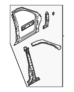1K54A70200F - Body: Aperture Panel for Kia: Sedona Image