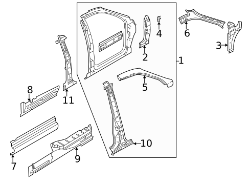 Aperture Panel for 2003 Kia Sedona #0