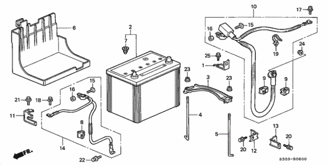 Battery for 1998 Honda Prelude #0
