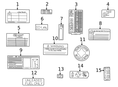 Labels for 2005 Land Rover Freelander #0