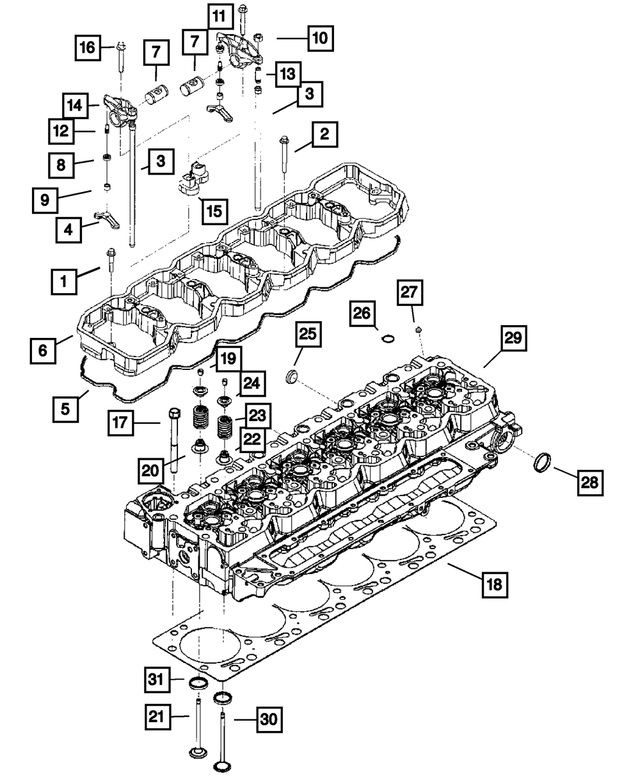 3928873 - Engine 5.9L Six Cylinder (Diesel): Hex Flange Head Bolt, Mounting for Mopar Image