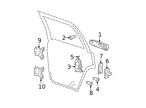 Rear Door for 2008 Jeep Commander #0