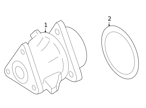 Water Pump & Related Components for 2006 Mercury Mariner #0