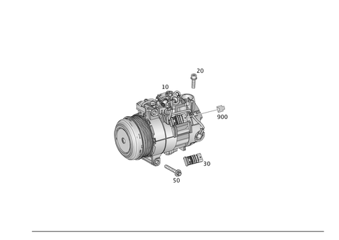 Refrigerant Compressor for 2016 Mercedes-Benz GLE400 #0