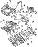 35026595 - Body Sheet Metal Except Doors: Front Suspension Plug for Mopar Image