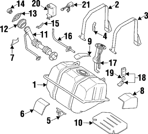 Fuel System Components for 1998 INFINITI Q45 #0