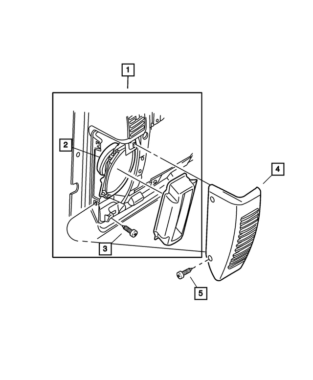 « 56008795AE –  : Panneau D`instruments Haut-parleur pour Mopar Image »