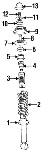 5535028421 - : 1994-1995 Hyundai Elantra - Coil Spring for Hyundai: Elantra Image