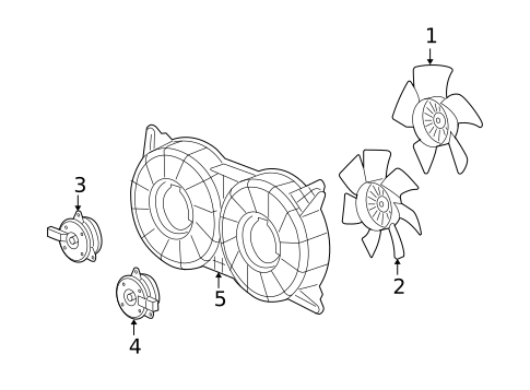 Cooling Fan for 2006 Cadillac STS #0