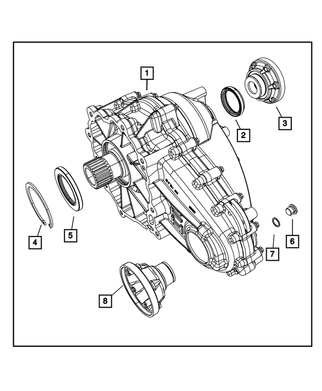 52853662AC - ITC; Single Speed Transfer Case: Transfer Case for Mopar Image image