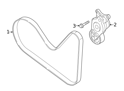 Belts & Pulleys for 2016 Ford Edge #0