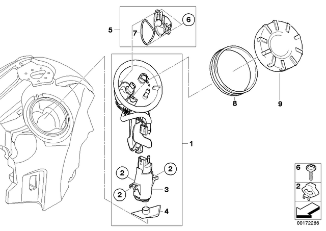 16147697819 - : Fuel Pump Assembly for BMW-Motorrad Image