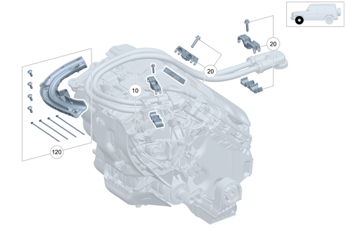 Leitungssatz Hochvolt for 2025 Mercedes-Benz G580 #0