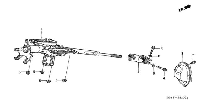 Steering Column for 2000 Honda Insight #0