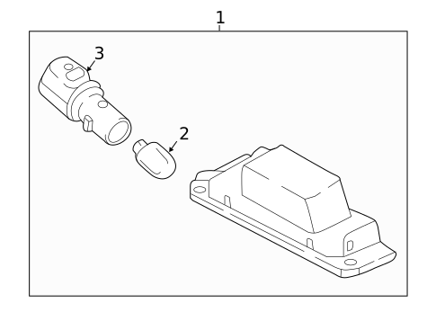 License Lamps for 2018 Kia Niro #0