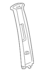 88970322 - : Upper Center Pillar Trim for Pontiac: Vibe Image
