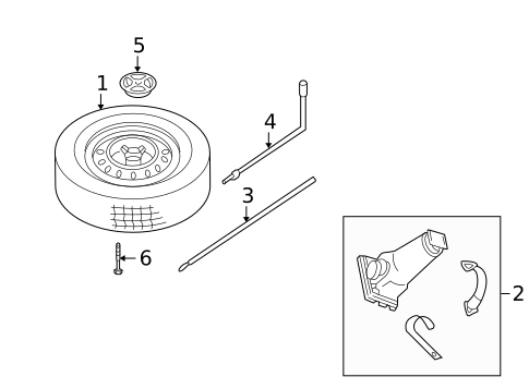 Spare Tire Carrier for 2002 Jeep Grand Cherokee #0