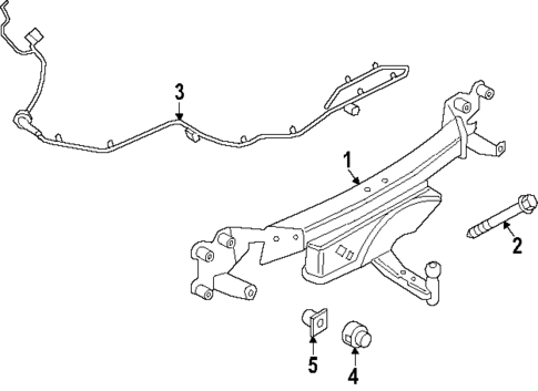 Trailer Hitch Components for 2025 Porsche Cayenne #1