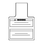 98590JA00A - Body: Air Bag Label for Nissan Image