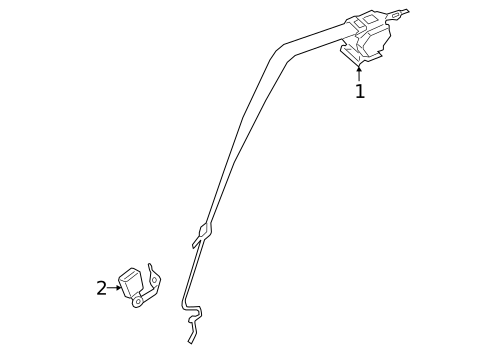 Rear Seat Belts for 2023 BMW M440i #0