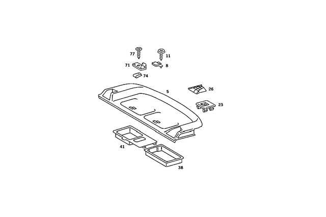 66688471 - Panelling: Roller Blind for Mercedes-Benz: 300SE, 300SEL, 560SEL Image image