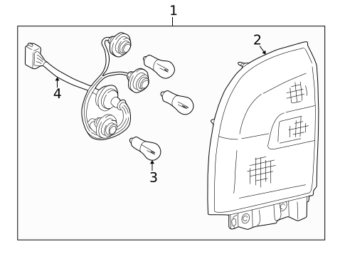 Tail Lamps for 1997 Toyota RAV4 #0