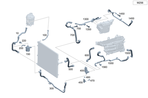 Low-Temperature Cooling Circuit for 2022 Mercedes-Benz S500 #0