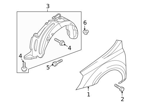 Fender & Components for 2007 Hyundai Entourage #0