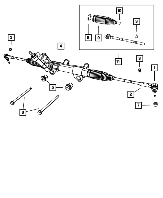 68033676AA - Steering: Tie Rod Bellow for Mopar Image