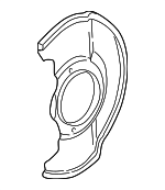 45255SEA000 - : Splash Shield for Acura Image