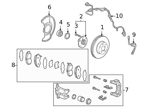 Brake Components for 2008 Acura TSX #0