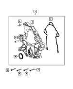 6102184AA - Engine: Hex Head Bolt And Coned Washer for Mopar Image