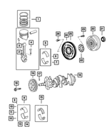 4663664 - Engine 2.7L Six Cylinder: Piston Pin Ring for Mopar Image