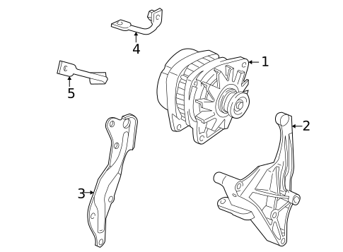 Alternator for 2005 Pontiac Montana #0