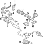 1S8Z5E212FA - Exhaust: Catalytic Converter for Mercury: Cougar Image