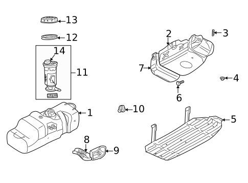 Fuel Storage for 1999 Dodge Durango #0