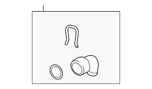 5N0122291G - Cooling System: Radiator Coolant Hose Adapter for Audi Image