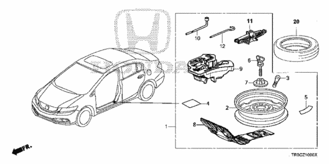 Temporary Wheel Kit for 2014 Honda Civic #0