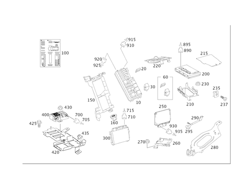 Controller Disk and Fuse Box in Trunk for 2008 Mercedes-Benz ML63 AMG #0