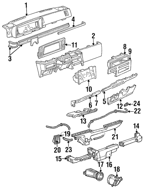Instrument Panel for 1987 Dodge Grand Caravan #0