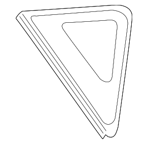 19183981 - : Part# 19183981 Passenger Side Quarter Window for Pontiac: Vibe Image