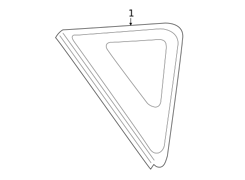 Glass & Hardware for 2009 Pontiac Vibe #0