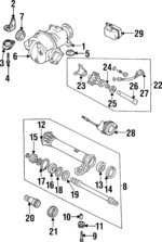 LA1239114 - : Differential Assembly Mount Bolt for Mazda Image