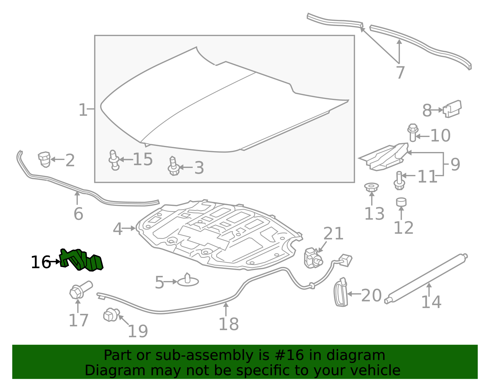 Hood Primary and Secondary Latch 19420349 | Awesome Parts