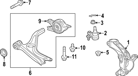 Suspension Components for 2022 Honda Civic #1